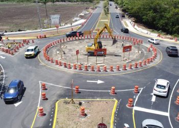 Avanza la nueva rotonda en la PR180 de Salinas, ahorrará tiempo a los conductores.