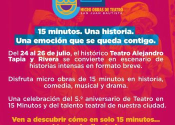 Municipio de San Juan convoca al 1er Festival de Micro Obras de Teatro San Juan Bautista 2026