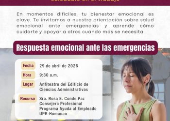 UPR en Humacao conmemorará el Día Mundial de la Seguridad y Salud en el Trabajo con conferencia sobre bienestar psicosocial