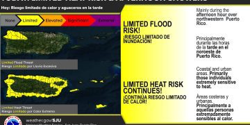 Altas temperaturas acompañadas de aguaceros hoy, martes