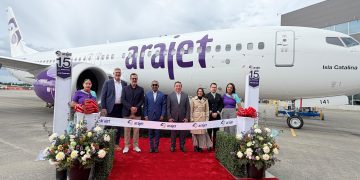 Arajet recibe de Boeing aeronave número 15 en Seattle bautizada “Isla Catalina”