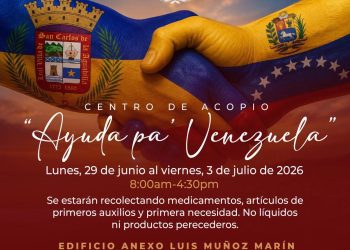 Aguadilla abre primer centro de acopio “Ayuda pa’ Venezuela” para apoyar a las víctimas de los recientes terremotos
