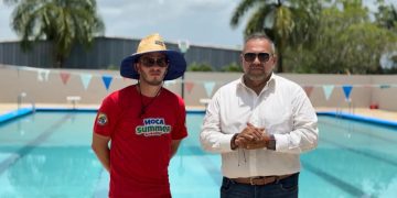 Adelantada la reconstrucción de la piscina de Moca