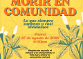 Instituto para la Agroecología invita al conversatorio virtual Morir en comunidad: lo que siempre supimos y casi olvidamos