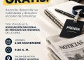 ¡La Legislatura Municipal de Hatillo, en conjunto con la Administración Municipal de Hatillo, te invita a participar de un taller de periodismo totalmente GRATIS!