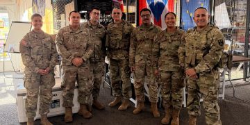 General de brigada Carlos J. Rivera Román visita a soldados de la Guardia Nacional de Puerto Rico destacados en Washington, D. C.